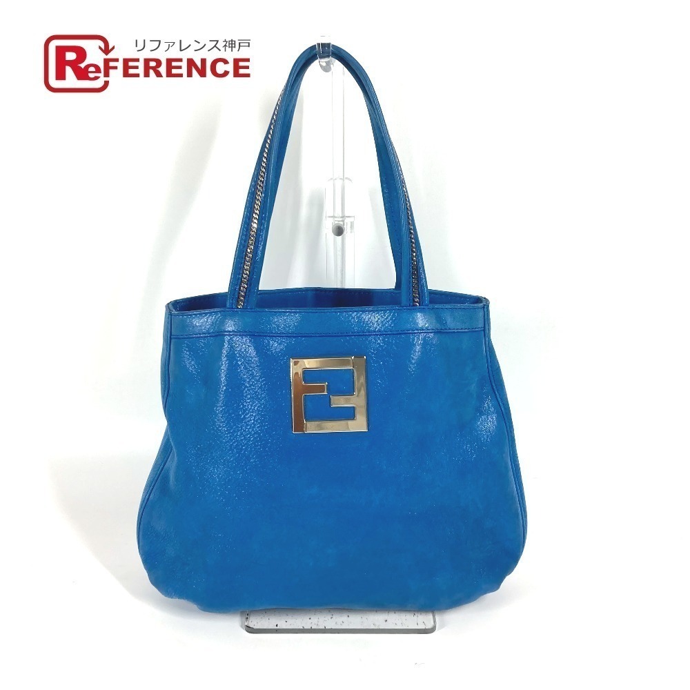 Fendi blue shoulder chain bag Handbag FF Blue